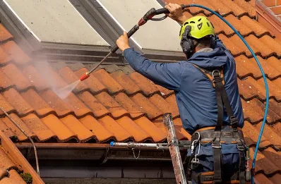Démoussage et hydrofuge de toiture à Fourtou